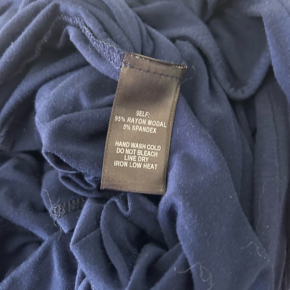 Garden District Navy blue wrap maxi dress size small - Picture 10 of 11